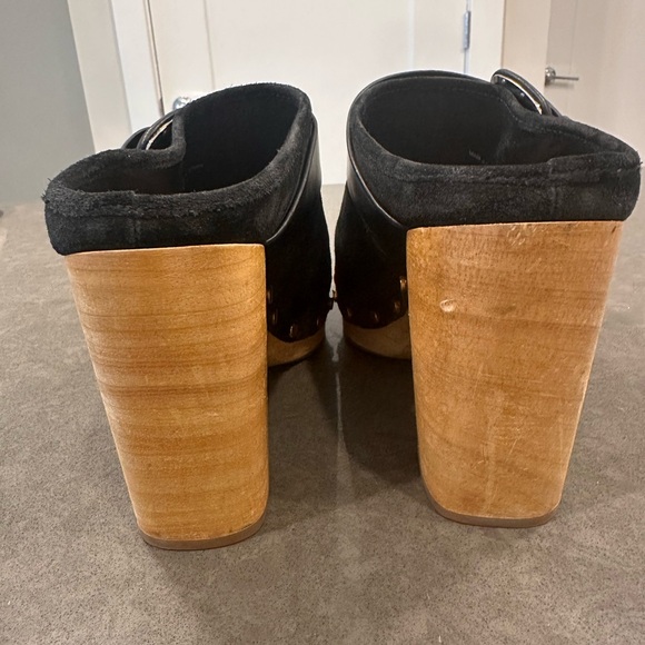 Veronica Beard | Dacey Clog | Black Suede | Size 8.5 - Picture 3 of 5